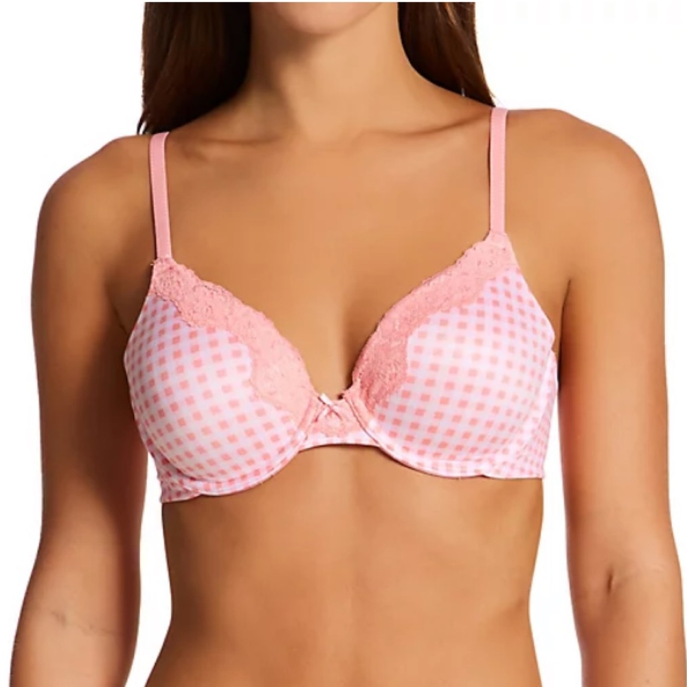 Maidenform 09404 Comfort Devotion Extra Coverage Lace Trim T-Shirt Bra